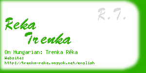 reka trenka business card